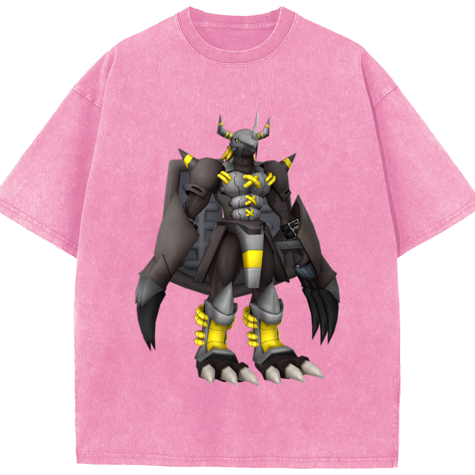 （画像用） Digimon デジタルモンスター/デジモン 綿100% ヴィンテージ風 半袖Tシャツ（フロントプリント）